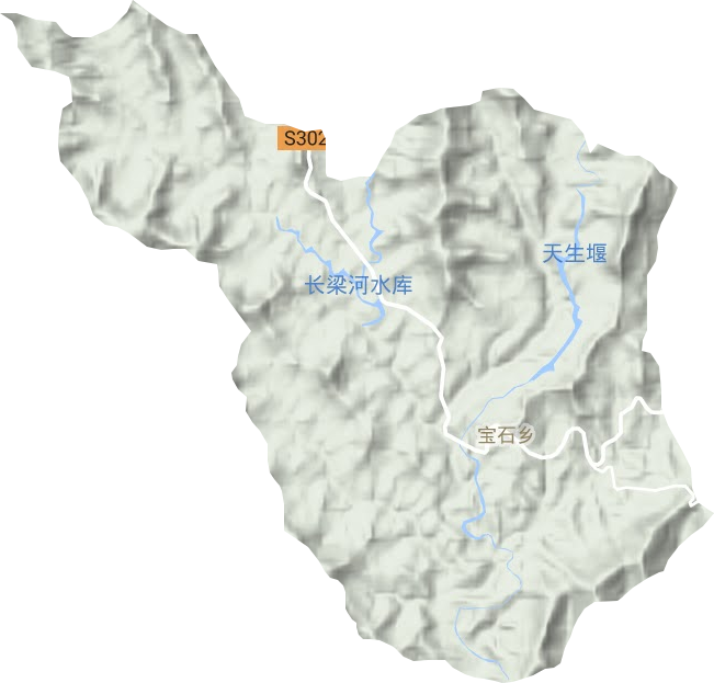 宝石乡地形地图