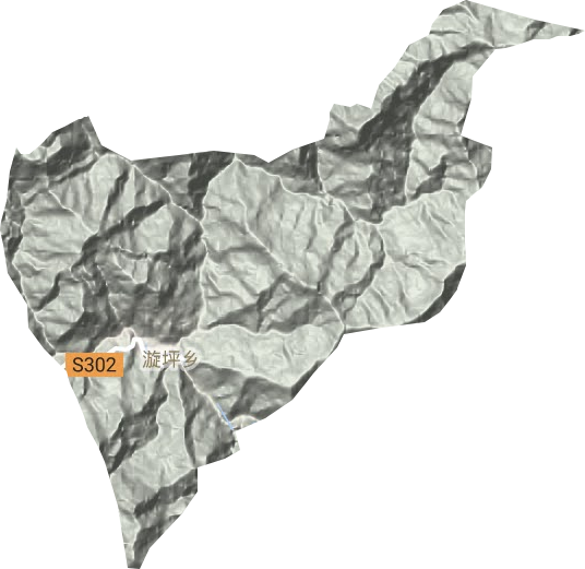 漩坪乡地形地图
