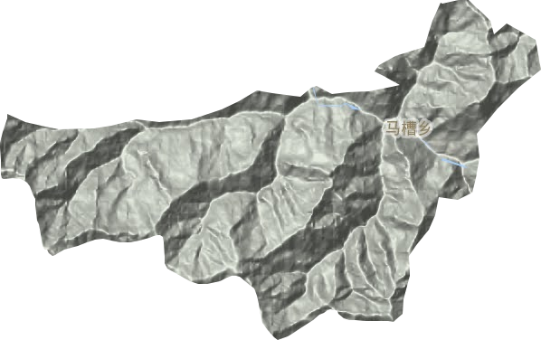 马槽乡地形地图