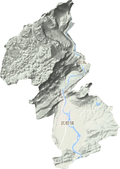 武都镇地形地图