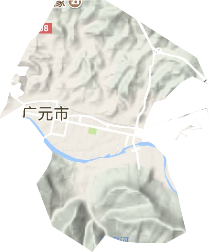 东坝街道地形地图