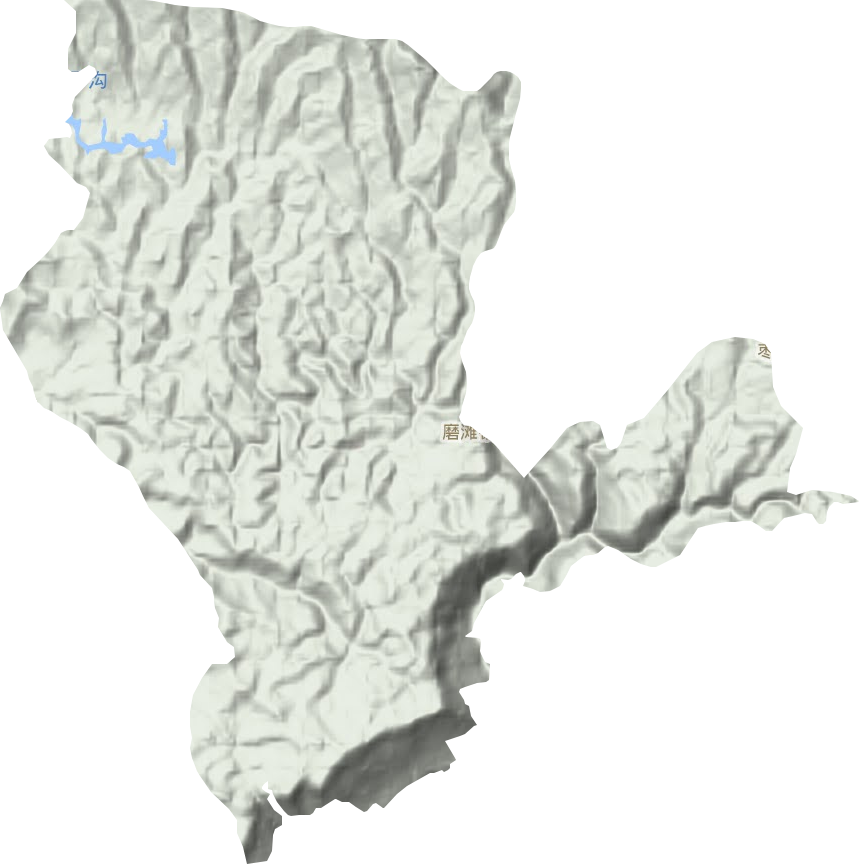 磨滩镇地形地图