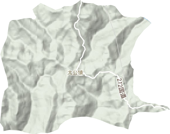 太公镇地形地图