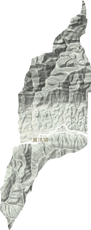黄洋镇地形地图