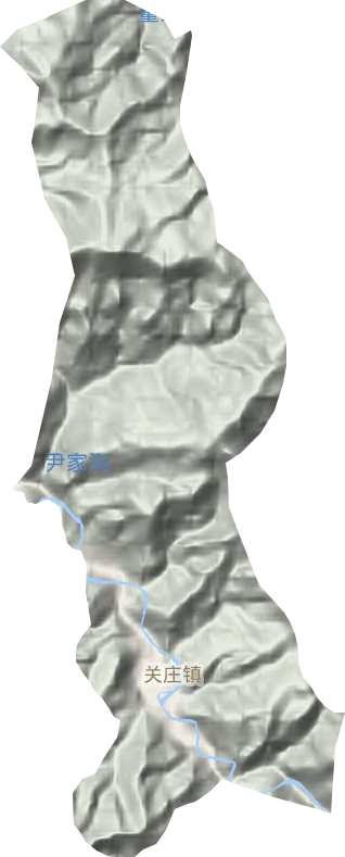 关庄镇地形地图