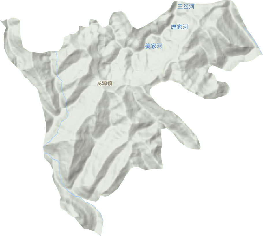 龙源镇地形地图