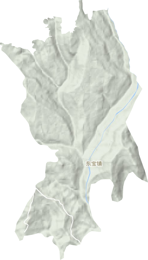 东宝镇地形地图