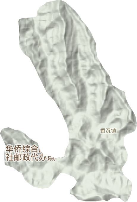 香沉镇地形地图