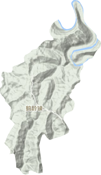 鹤龄镇地形地图
