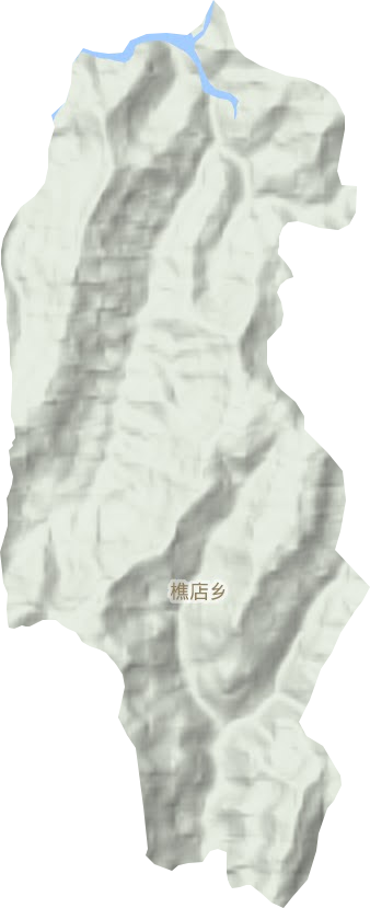 樵店乡地形地图