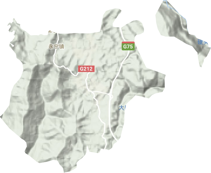 永宁镇地形地图