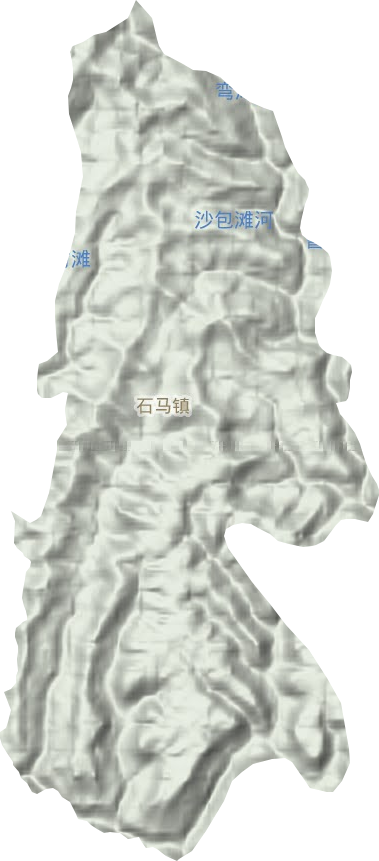 石马镇地形地图