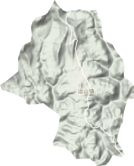 运山镇地形地图