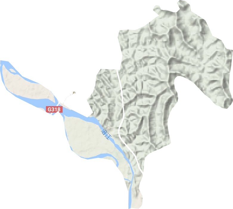 仁里镇地形地图