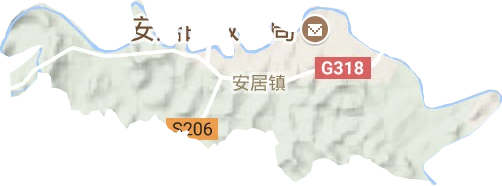 柔刚街道地形地图