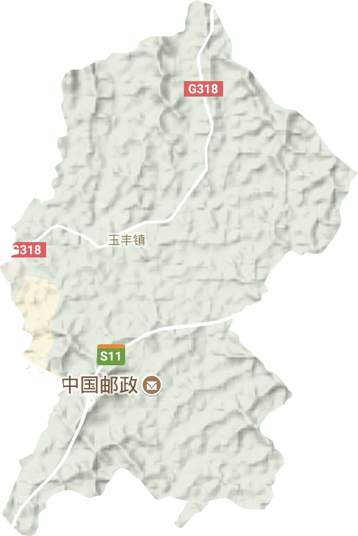 玉丰镇地形地图
