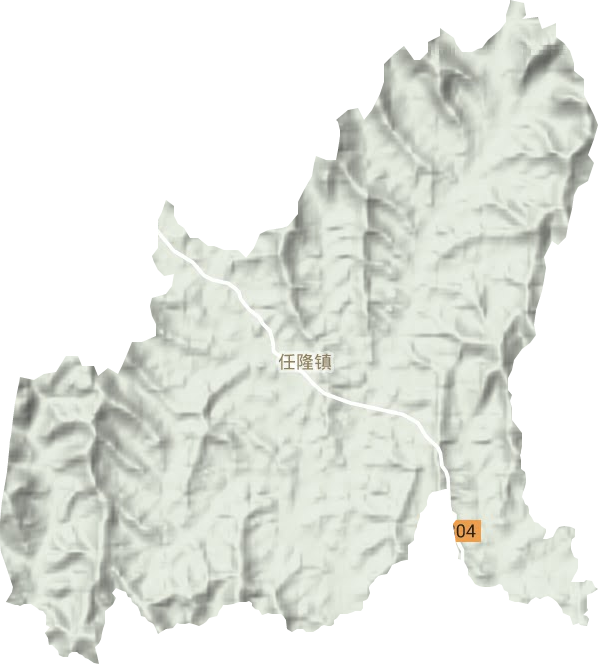 任隆镇地形地图