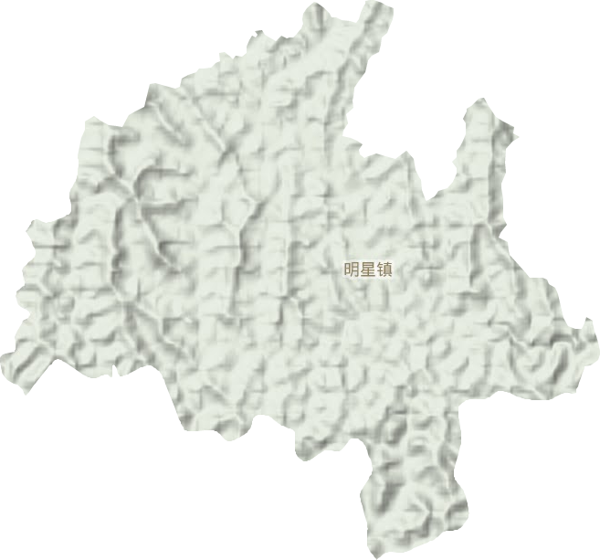 明星镇地形地图