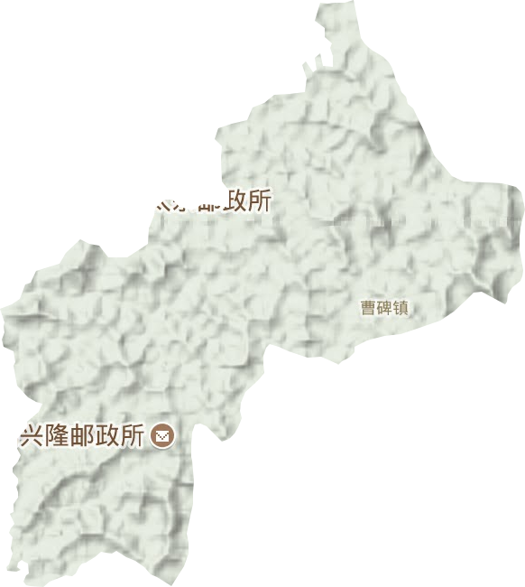 曹碑镇地形地图