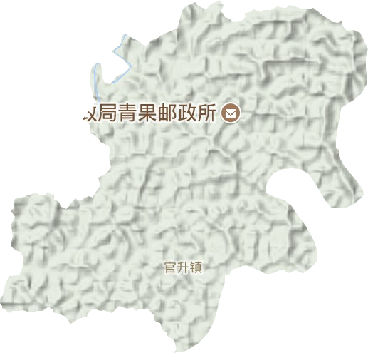 官升镇地形地图