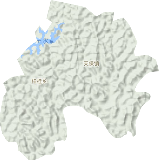天保镇地形地图