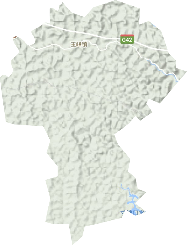玉峰镇地形地图