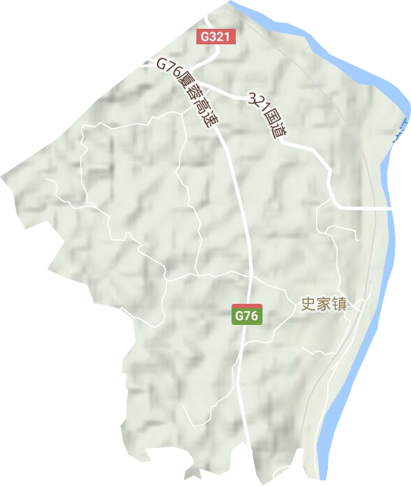 史家镇地形地图