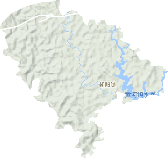 朝阳镇地形地图