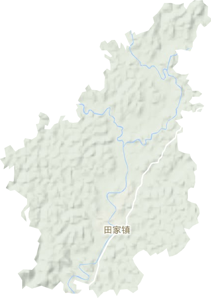 田家镇地形地图