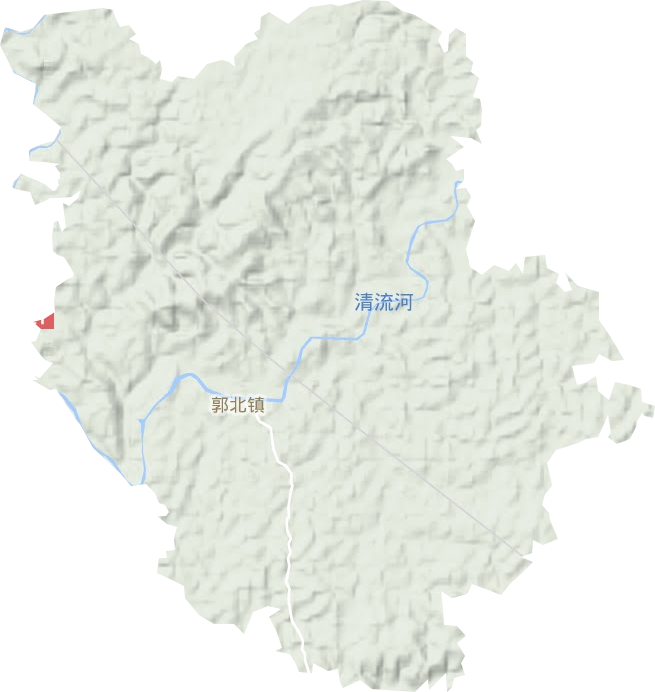 郭北镇地形地图