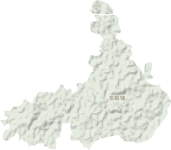 东联镇地形地图