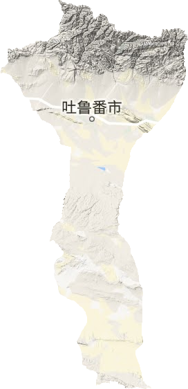 高昌区地形地图