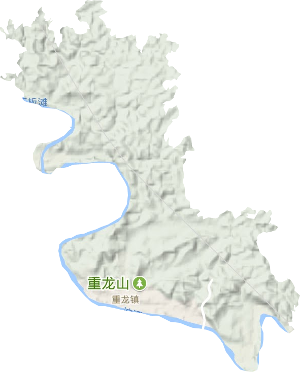 重龙镇地形地图