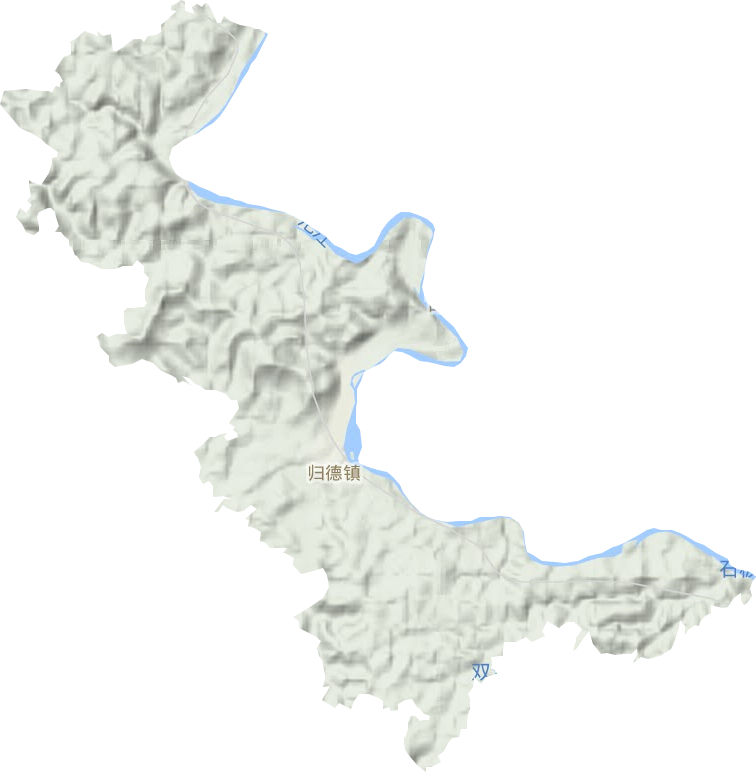 归德镇地形地图