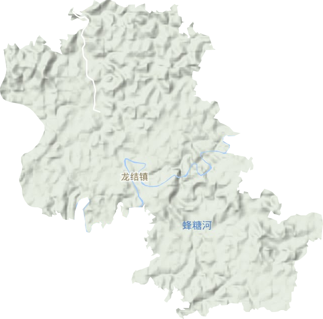 龙结镇地形地图