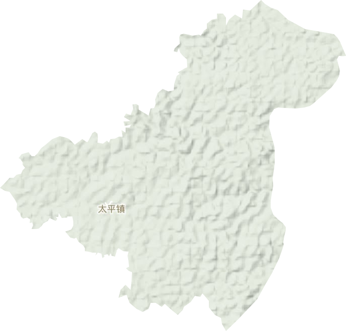 太平镇地形地图