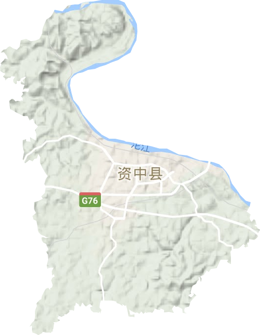 水南镇地形地图