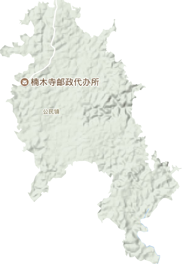 公民镇地形地图