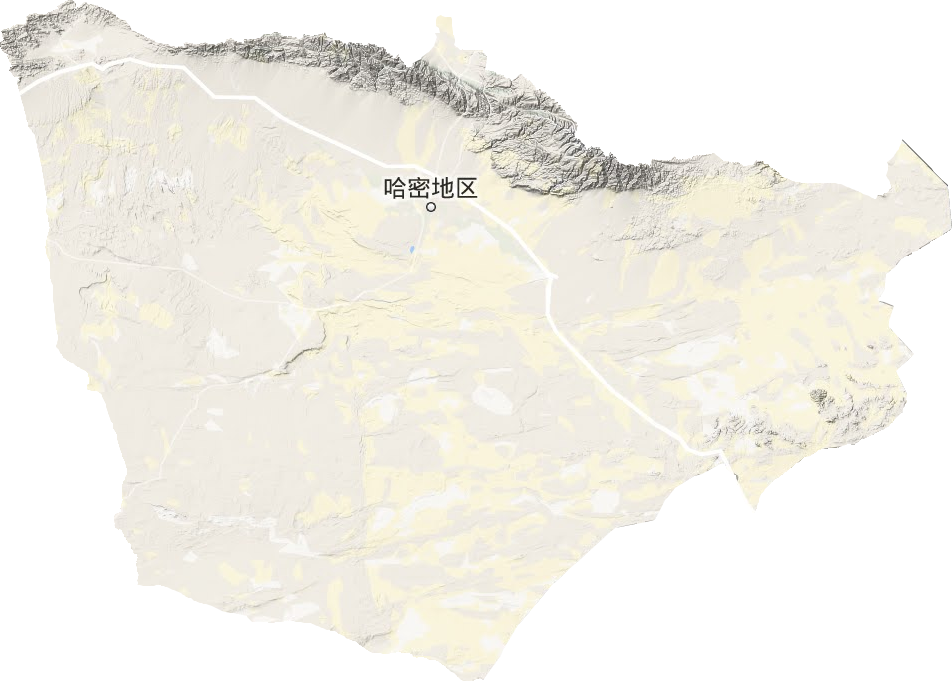 伊州区地形地图