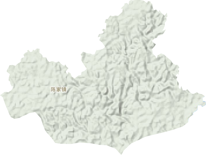 陈家镇地形地图