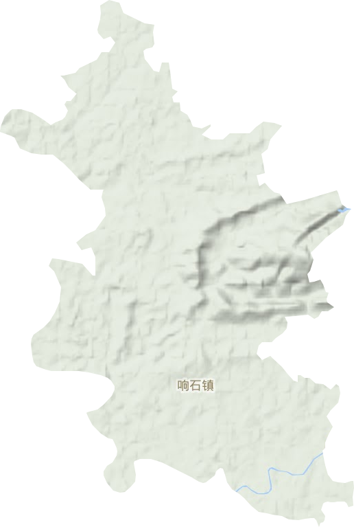 响石镇地形地图