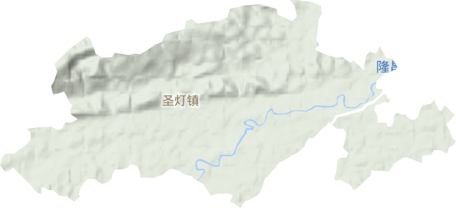 圣灯镇地形地图