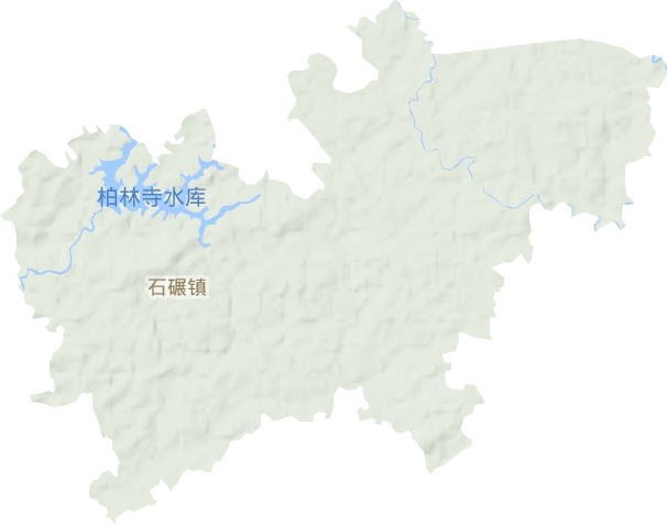 石碾镇地形地图
