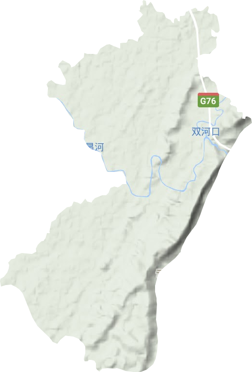 云顶镇地形地图