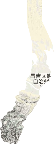 昌吉市地形地图