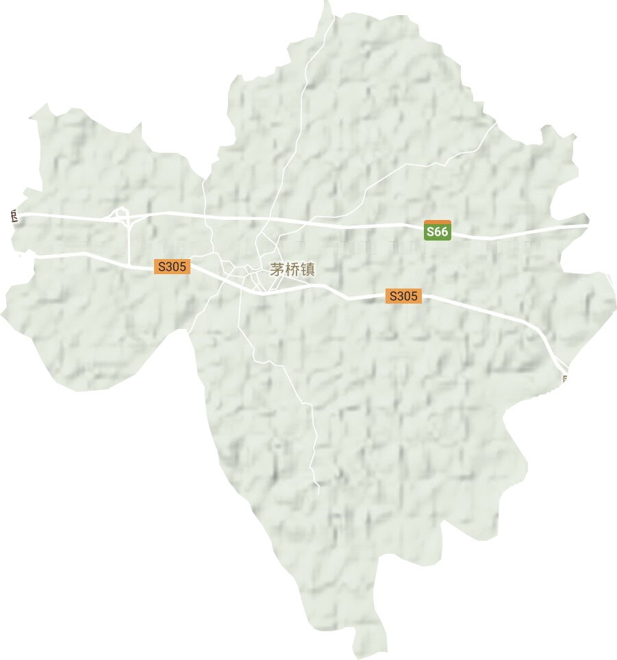 茅桥镇地形地图
