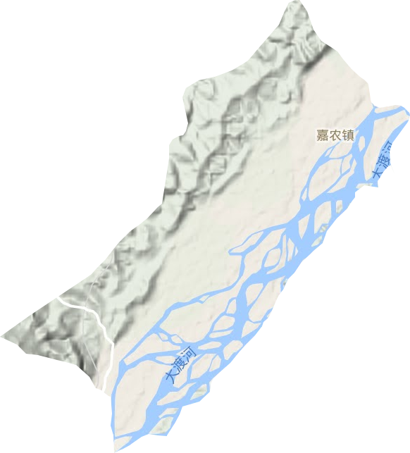 嘉农镇地形地图