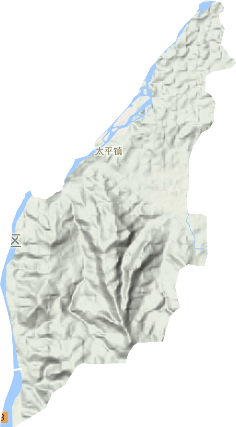 太平镇地形地图