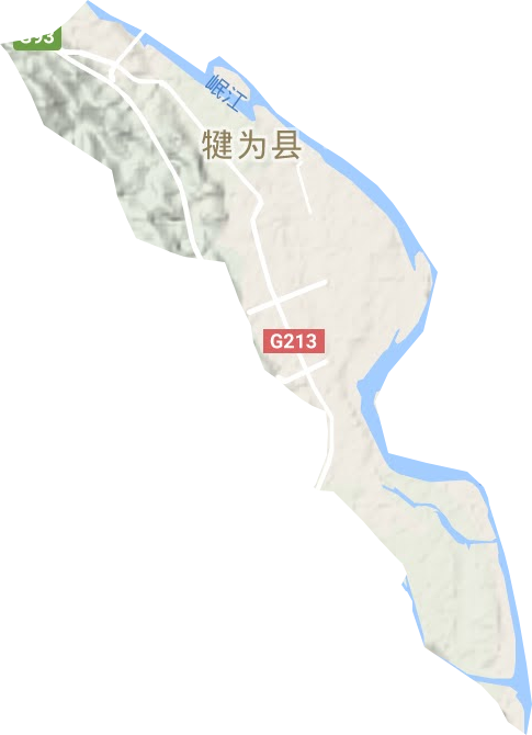 玉津镇地形地图