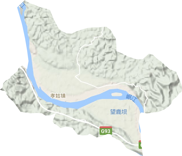 孝姑镇地形地图